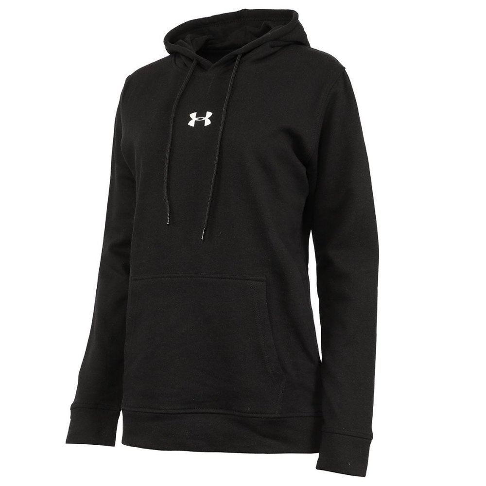UNDER ARMOUR WOMEN'S RIVAL FLEECE HOODIE - MEDIUM (BLACK)